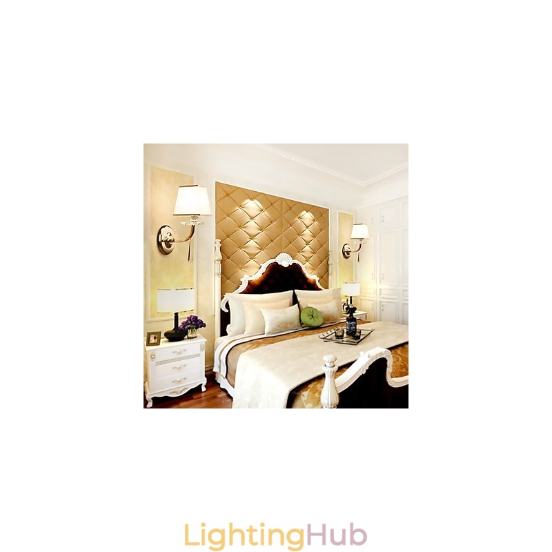 Modern Contemporary Electroplated Feature for Crystal Ambient Light Wall Sconces Wall Light