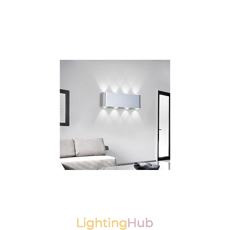 Modern Light Aluminum Flush Mount Wall Lamp Integrated