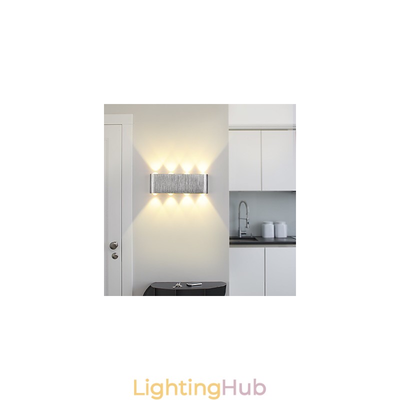 Modern Light Aluminum Flush Mount Wall Lamp Integrated