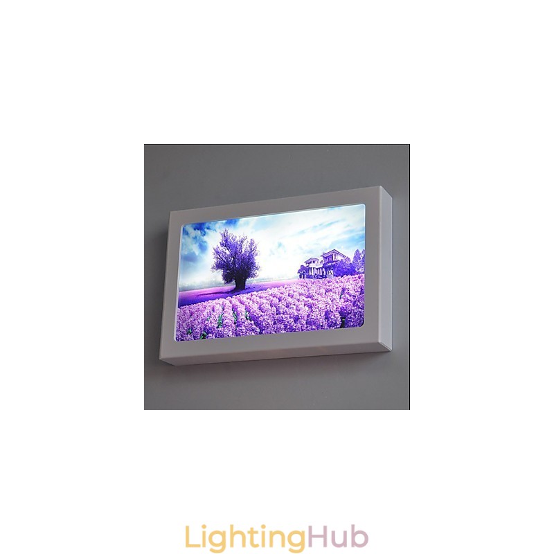 Integrated Modern Contemporary Modern Comtemporary Painting Feature for Ambient Light Wall Sconces