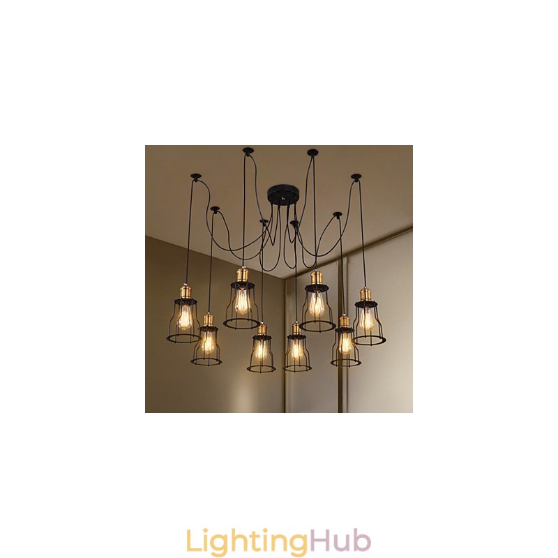Country Designers Painting Metal Chandelier