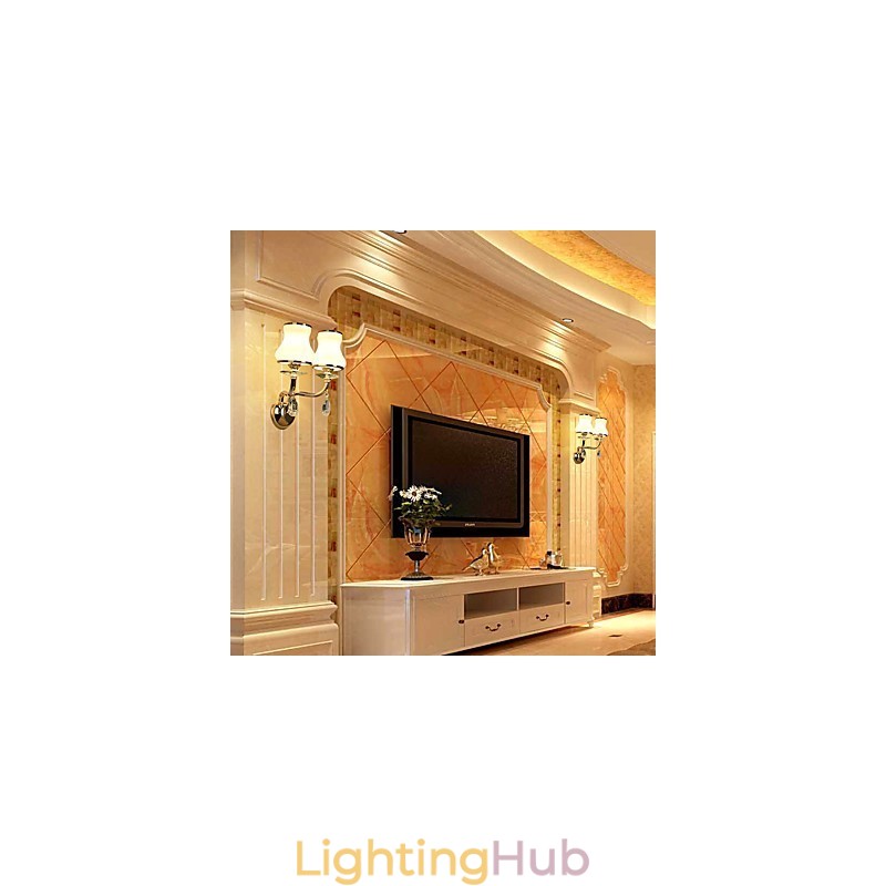 Modern Contemporary Electroplated Feature for Crystal Ambient Light Wall Sconces Wall Light