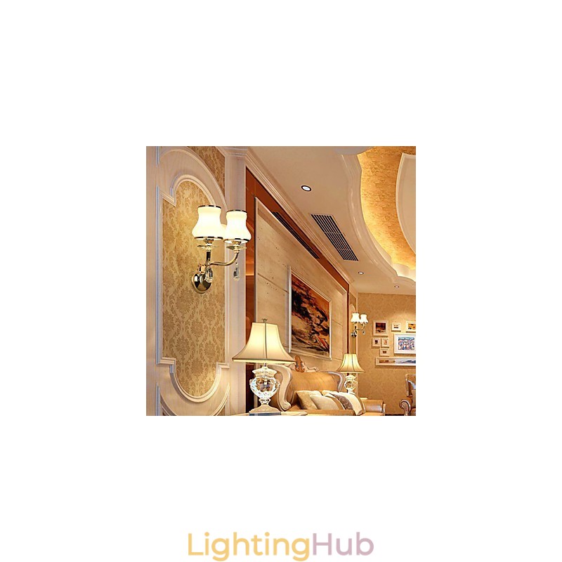 Modern Contemporary Electroplated Feature for Crystal Ambient Light Wall Sconces Wall Light