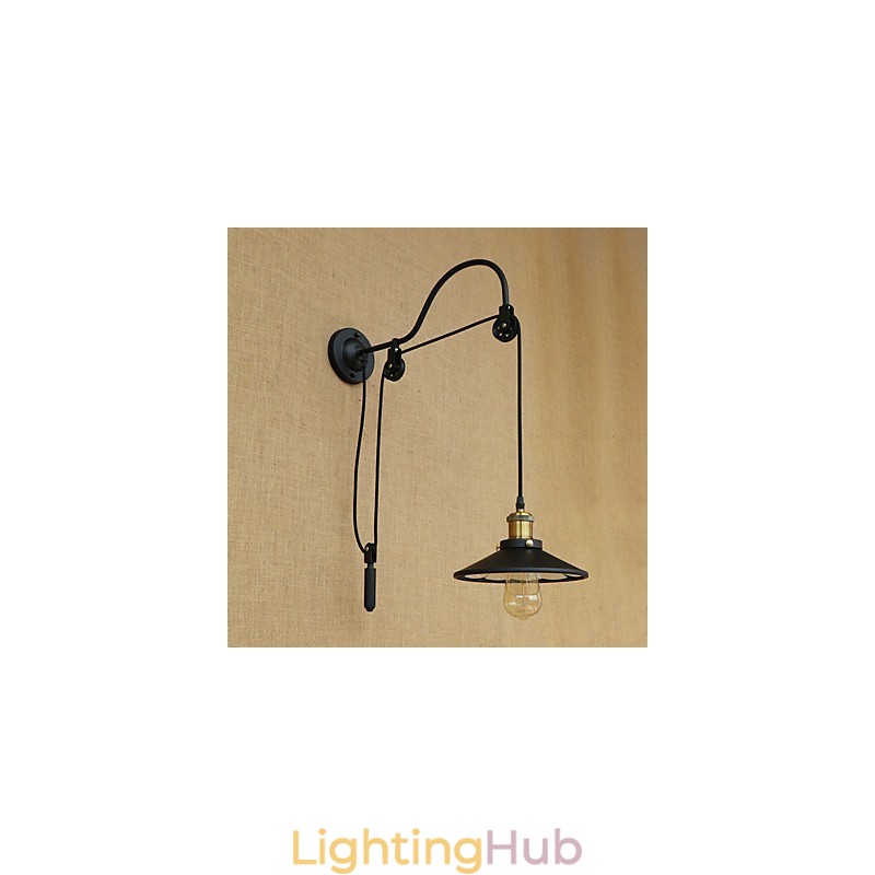 Country Retro Painting Feature for Adjustable lift Ambient Light Wall Sconces Wall Light