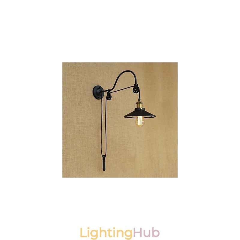 Country Retro Painting Feature for Adjustable lift Ambient Light Wall Sconces Wall Light