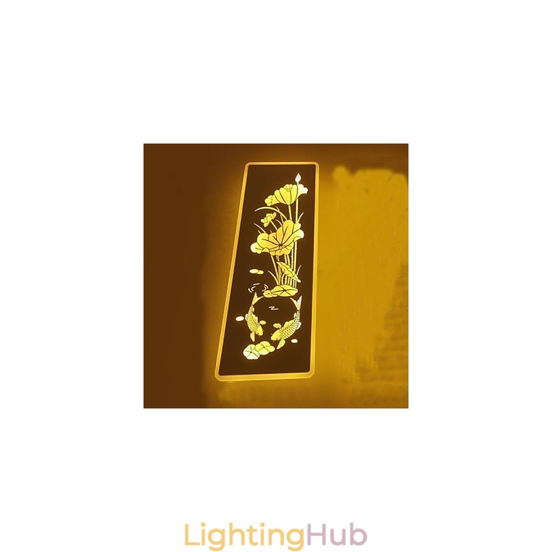 Integrated Modern Contemporary Modern Comtemporary Painting Feature for Ambient Light Wall Sconces