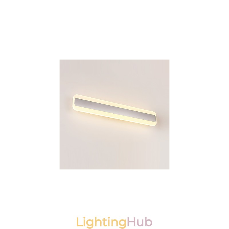 Integrated Modern Contemporary Chrome Feature for Ambient Light Bathroom Lighting Wall Light