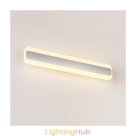 Integrated Modern Contemporary Chrome Feature for Ambient Light Bathroom Lighting Wall Light