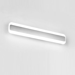 Integrated Modern Contemporary Chrome Feature for Ambient Light Bathroom Lighting Wall Light
