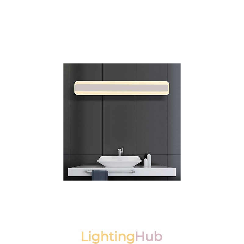 Integrated Modern Contemporary Chrome Feature for Ambient Light Bathroom Lighting Wall Light