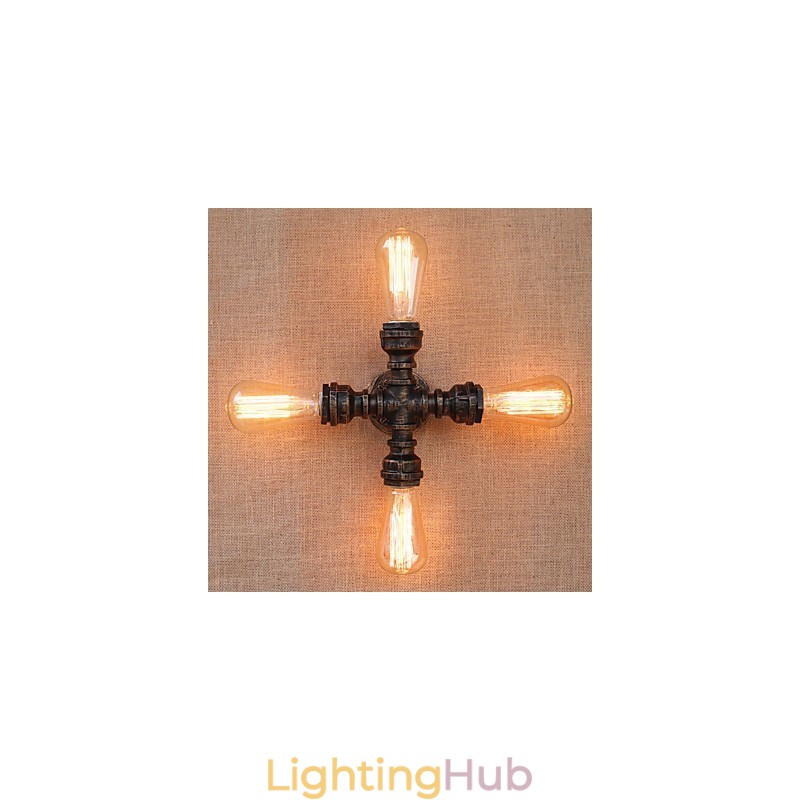 Country Retro Painting Feature for Mini Style Swing Arm Included Ambient Light Wall
