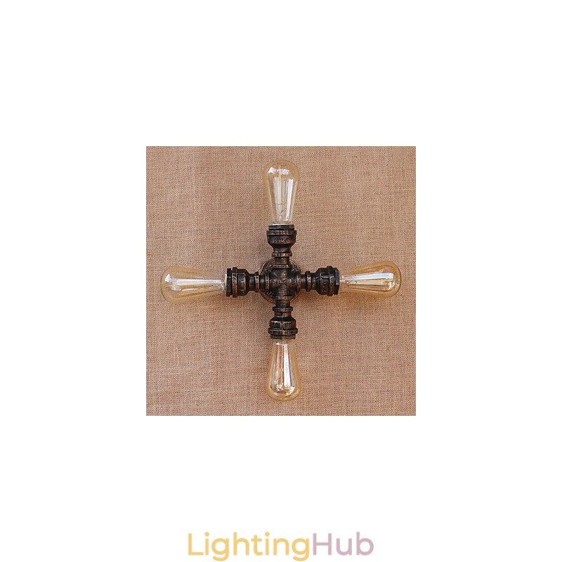 Country Retro Painting Feature for Mini Style Swing Arm Included Ambient Light Wall