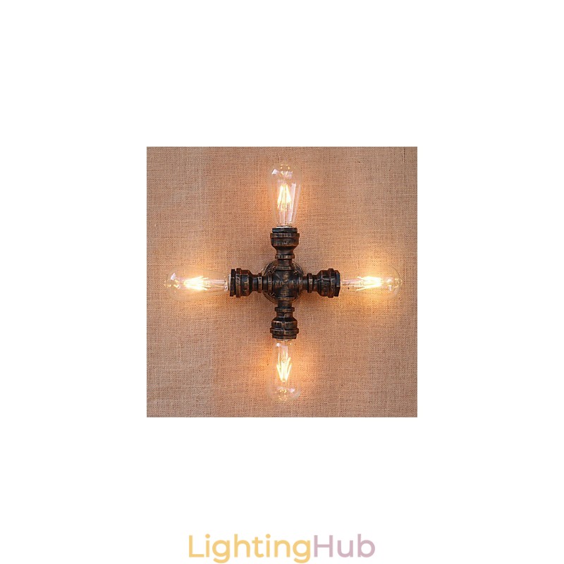 Country Retro Painting Feature for Mini Style Swing Arm Included Ambient Light Wall