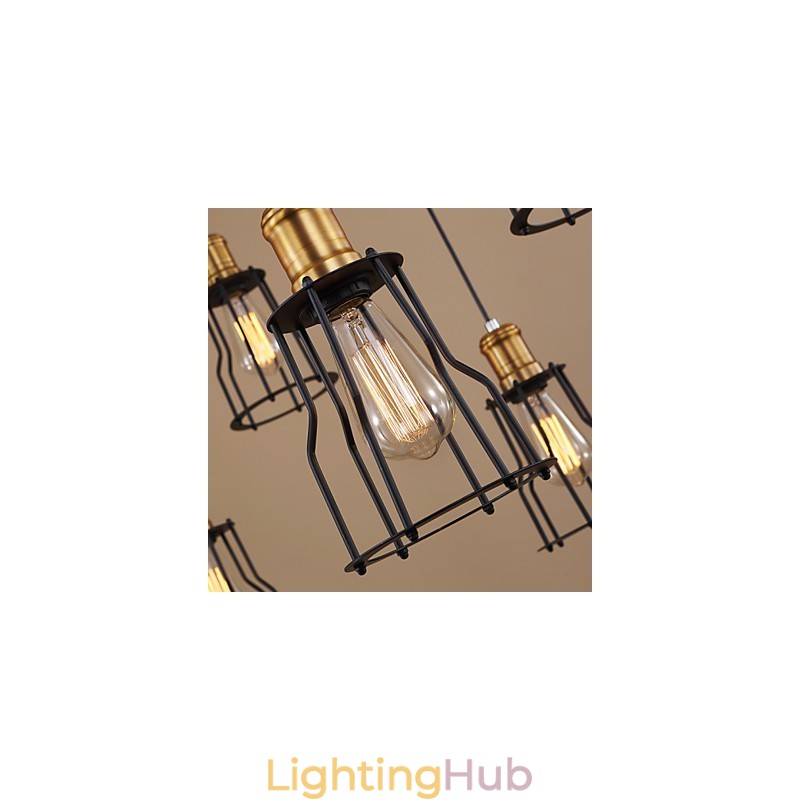 Country Designers Painting Metal Chandelier