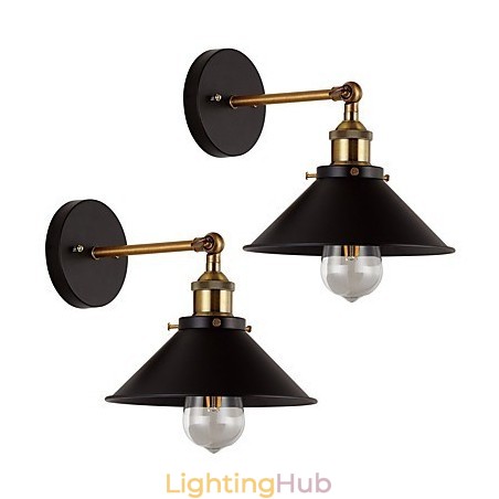 2 pcs Metal Wall Sconces Industrial Wall Light Vintage Edison Simplicity Lamp for Cafe Club Bar Lighting 2 pcs Metal Wall Sconces Industrial Wall Light Vintage Edison Simplicity Lamp for Cafe Club Bar Lighting
