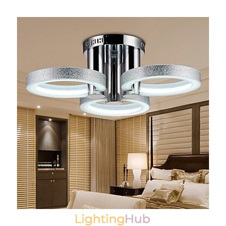 Chandelier Modern Silver 3 Lights Chandelier Modern Silver 3 Lights