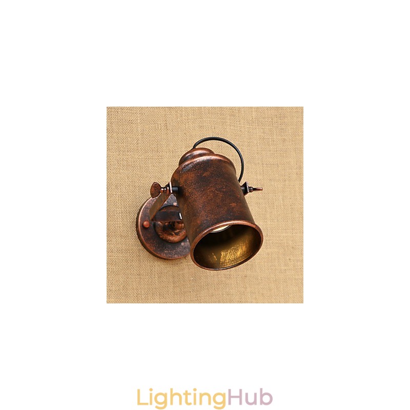 Painted Steel Wall Lamp Dumb Black American Coffee Decoration Retro Wall Light Lightsaber Lamp On Wall