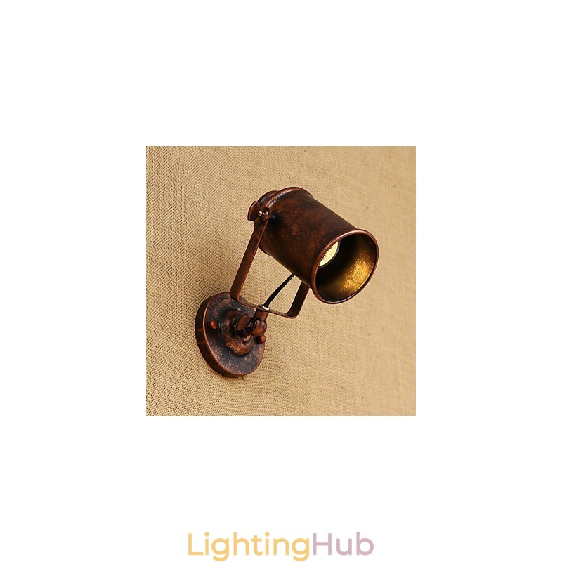 Painted Steel Wall Lamp Dumb Black American Coffee Decoration Retro Wall Light Lightsaber Lamp On Wall