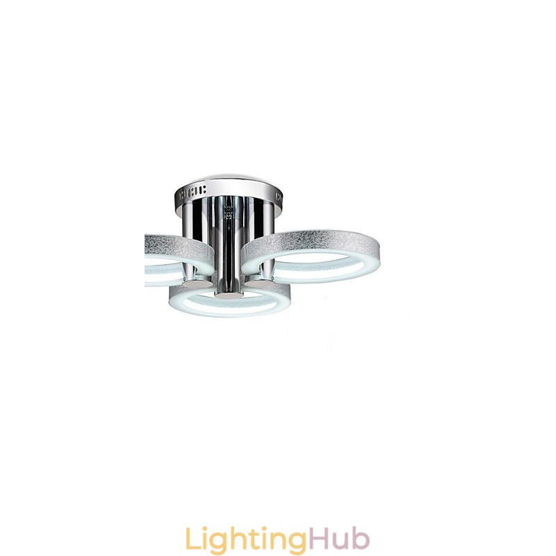 Chandelier Modern Silver 3 Lights