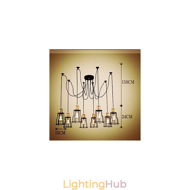 Country Designers Painting Metal Chandelier