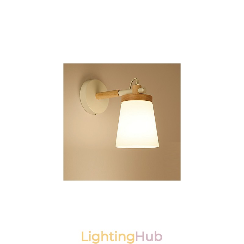 Glassshade And Metal Base Wall Lamp Feature Ambient Light Wall Sconces Wall Light