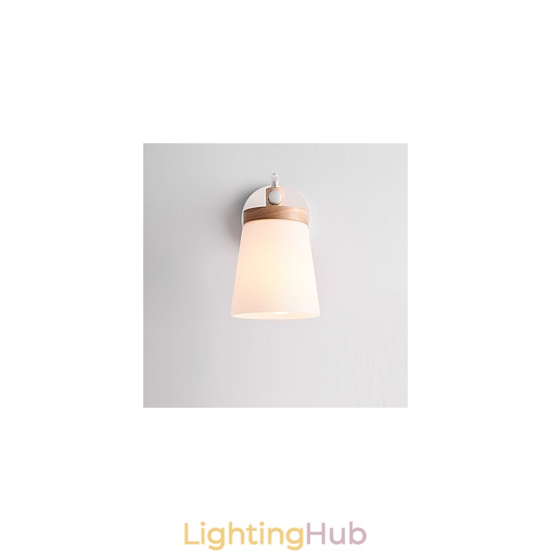 Glassshade And Metal Base Wall Lamp Feature Ambient Light Wall Sconces Wall Light