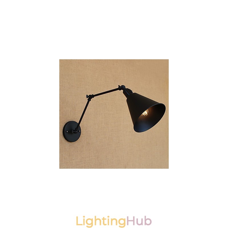 Country Retro Painting Feature for Mini Style Swing Arm Eye Protection Downlight Swing Arm Lights