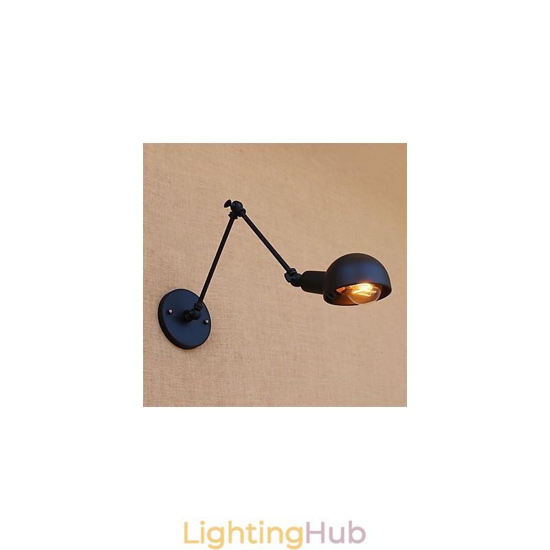 Vintage Country Painting Feature for Mini Style Swing Arm Eye Protection Ambient Light Swing Arm LightsWall