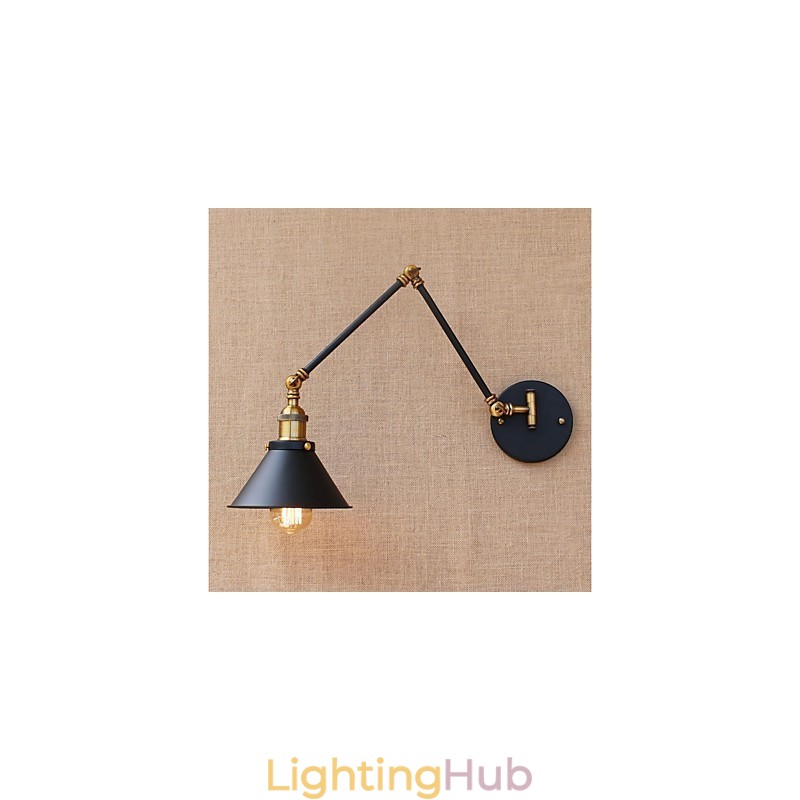 Vintage Country Electroplated Feature for Mini Style Swing Arm Eye Protection Downlight Swing Arm Lights