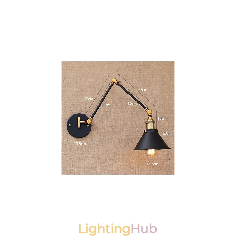 Vintage Country Electroplated Feature for Mini Style Swing Arm Eye Protection Downlight Swing Arm Lights