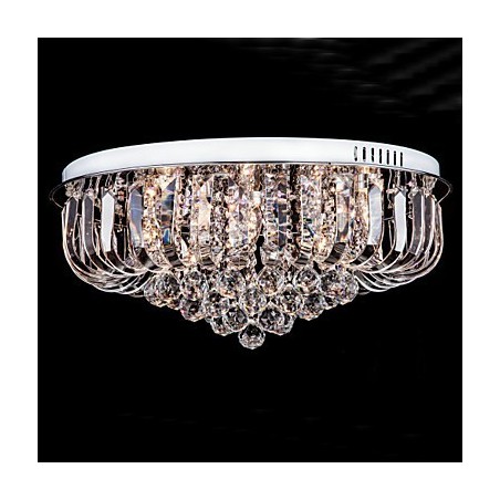 Flush Mount Crystal Traditional Classic Metal Flush Mount Crystal Traditional Classic Metal