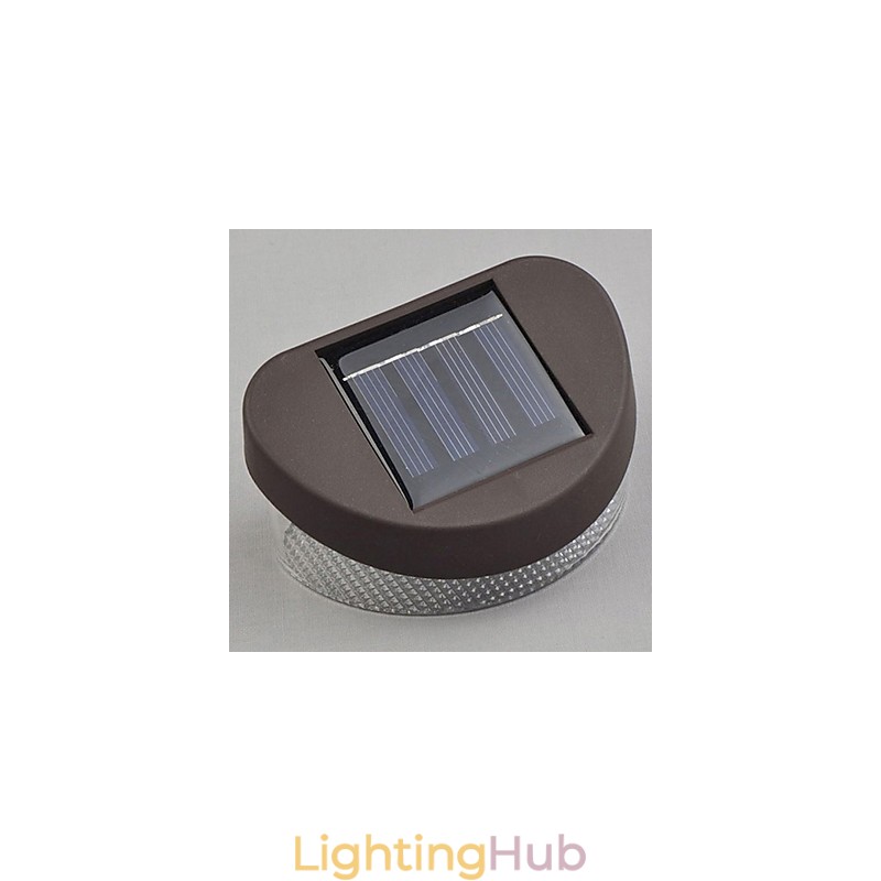 White Light Solar Light Path Wall Landscape Mount Garden Fence Light