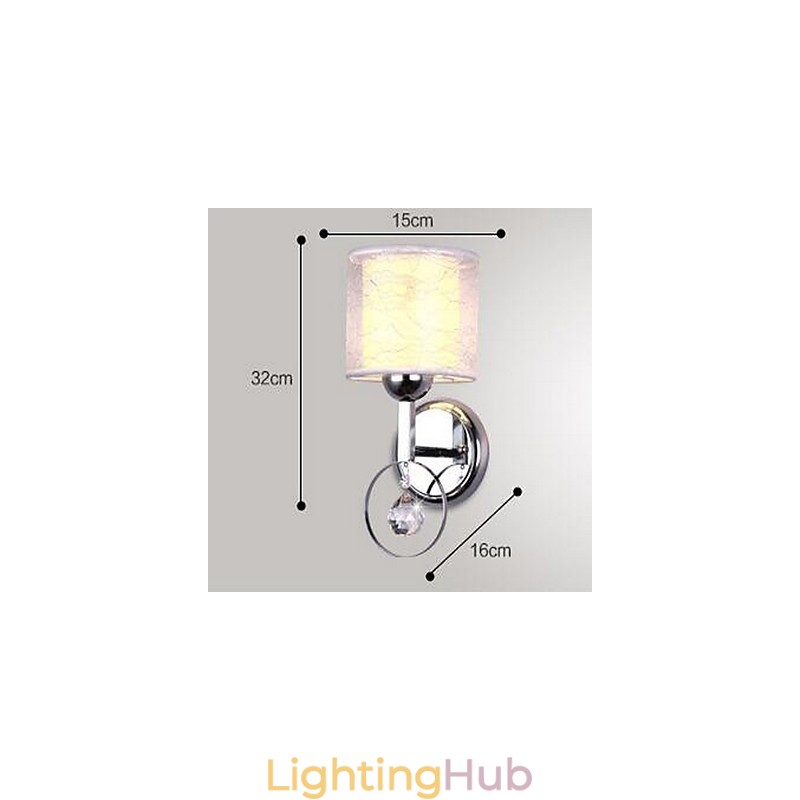 Crystal Modern Contemporary Electroplated Feature Uplight Wall Sconces Wall Light