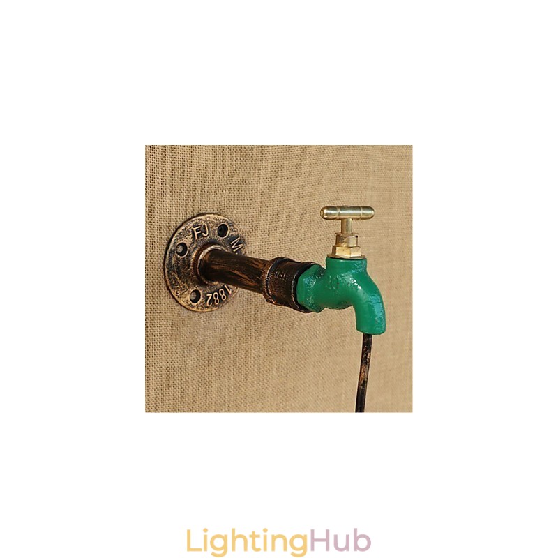 Edison Retro Decorative Water Pipe Wine Bottle Wall lamp Wall Light