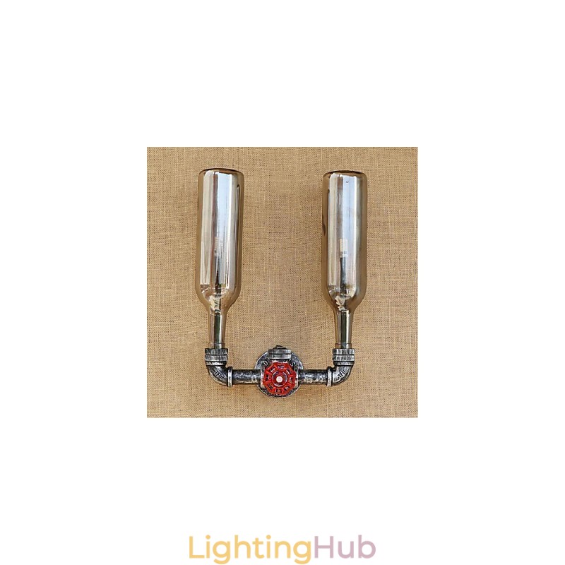 Water Bottle Wall Lamp Wall Light Gray