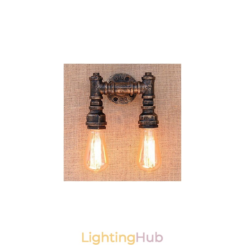 Nostalgia Simple Water Pipe Decorative Small Wall Lamp Wall Light