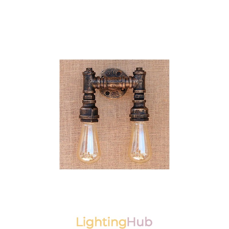 Nostalgia Simple Water Pipe Decorative Small Wall Lamp Wall Light