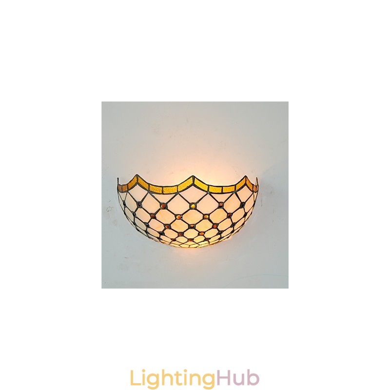 Retro Country Wall Lights Glass Shade Living Room Bedroom Restaurant Cafe Bar Wall Sconces