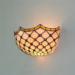 Retro Country Wall Lights Glass Shade Living Room Bedroom Restaurant Cafe Bar Wall Sconces