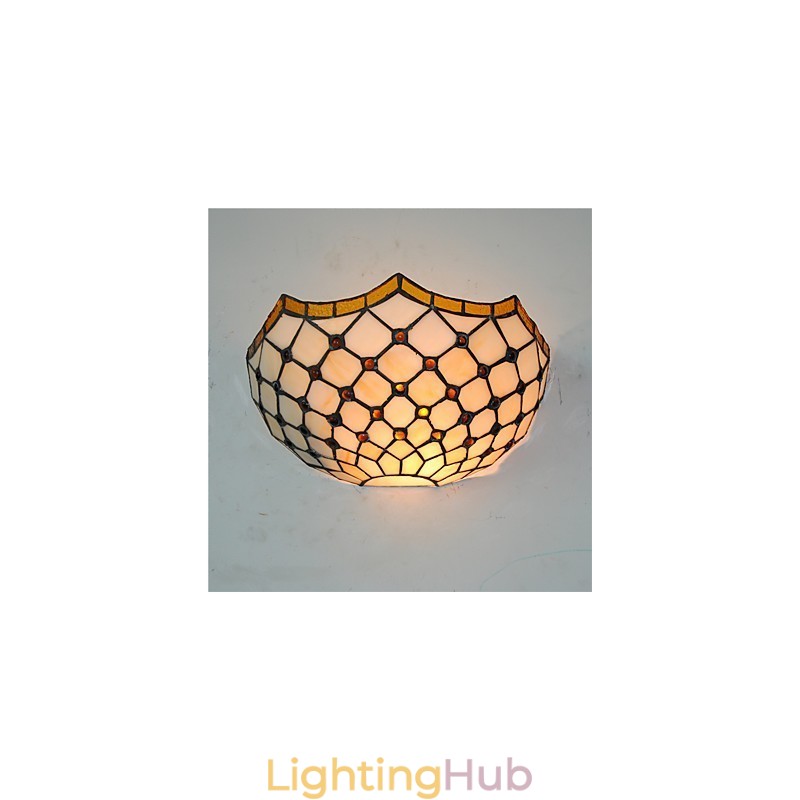 Retro Country Wall Lights Glass Shade Living Room Bedroom Restaurant Cafe Bar Wall Sconces