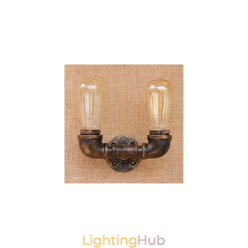 Nostalgia Simple Water Pipe Decorative Small Wall Lamp Wall Light