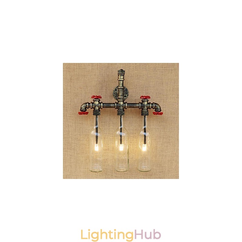 Retro Industrial Wind Switch Water Bottle Wall Lamp Wall Light