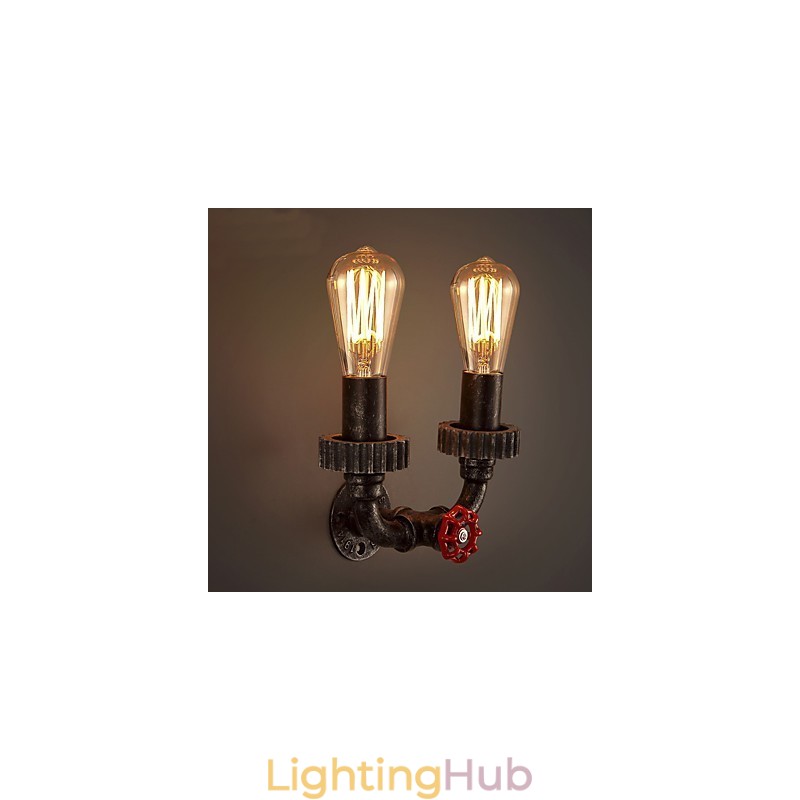 2 Heads Vintage Industrial Metal Wall Lights Restaurant Cafe Bar Decoration lighting