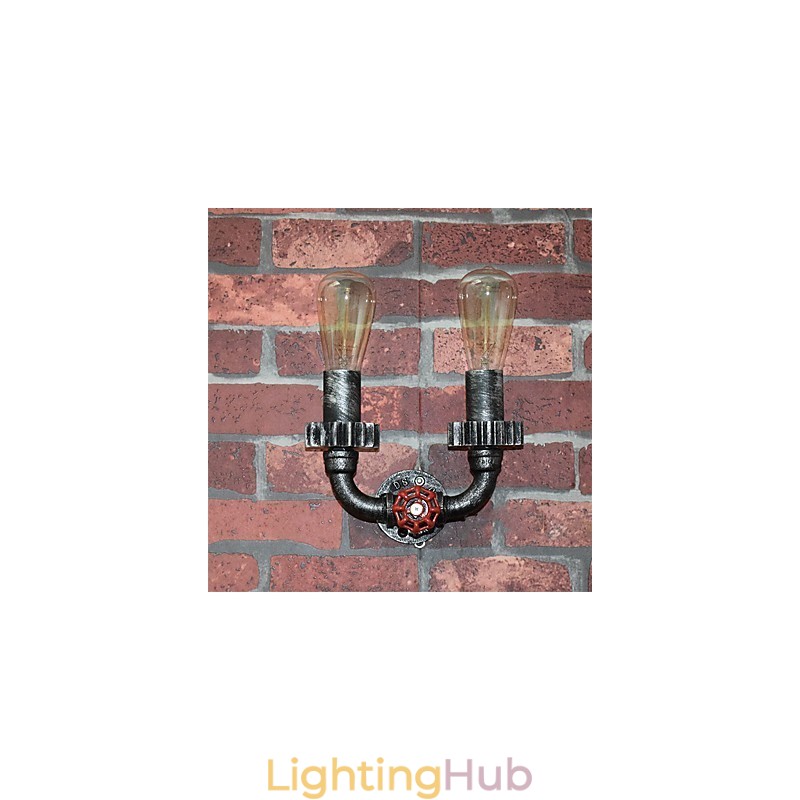2 Heads Vintage Industrial Metal Wall Lights Restaurant Cafe Bar Decoration lighting