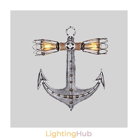 Vintage Industrial Wall Lights Wood Boat Anchor Shape Creative Restaurant Cafe Bar Decoration lighting Vintage Industrial Wall Lights Wood Boat Anchor Shape Creative Restaurant Cafe Bar Decoration lighting