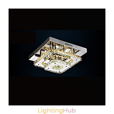 Crystal Ceiling Lamps Flush Mount Clear or Amber K9 for Indoor CE Crystal Ceiling Lamps Flush Mount Clear or Amber K9 for Indoor CE