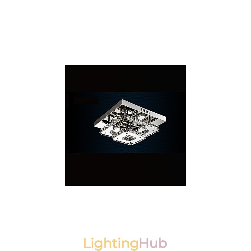 Crystal Ceiling Lamps Flush Mount Clear or Amber K9 for Indoor CE