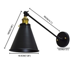 Buzz Paint Single Wall Iron Wall Lamp Dumb Black Lightsaber Lamp On Wall