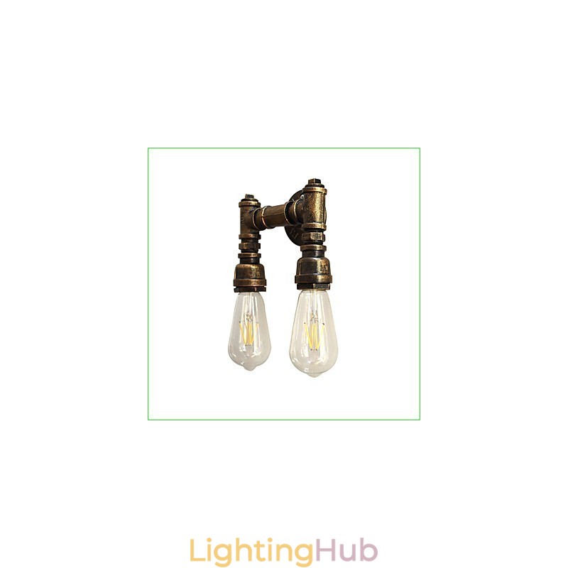 Rustic Lodge Traditional Classic Antique Brass Feature for Ambient Light Wall Sconces Wall Light