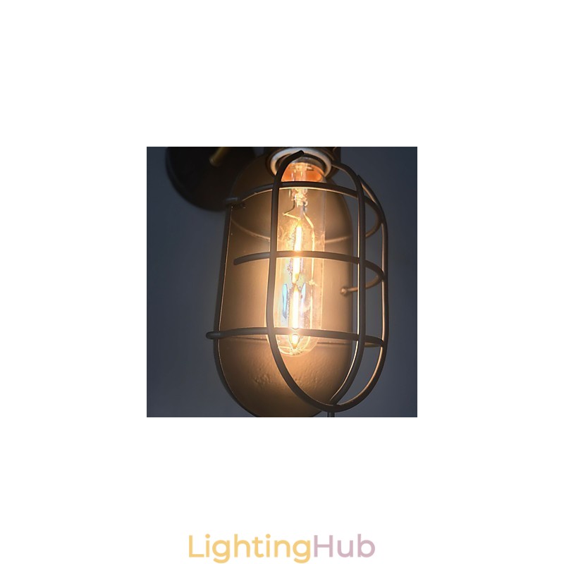 Vintage Black Metal Loft Wall Lamps Living Room Dining Room Hallway Cafe Bars Bar Wall Lamp